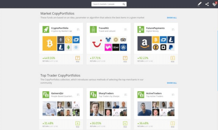 Market CopyPortfolios