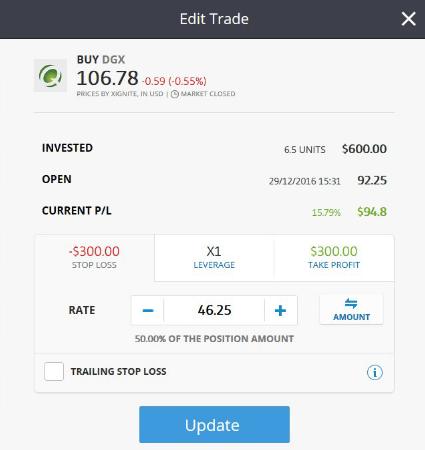 eToro dividends